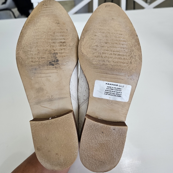 White Cowhide Ankle Bootie - Picture 8 of 8